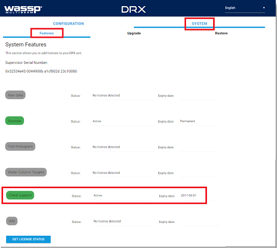 Client Support DRX WASSP