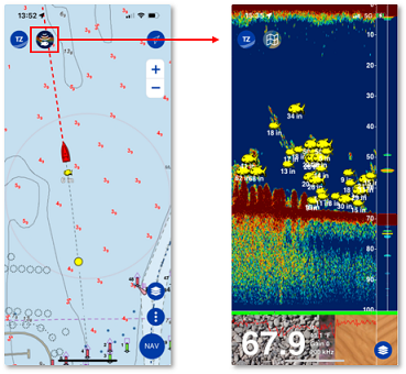 Displaying Fish Finder