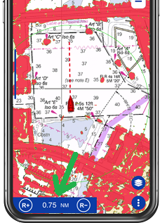 Radar scale legend