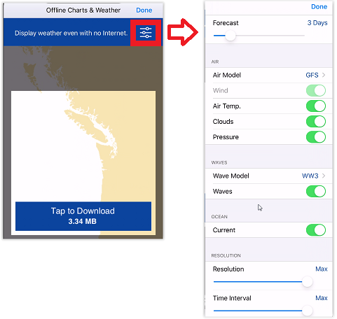 Weather offline download